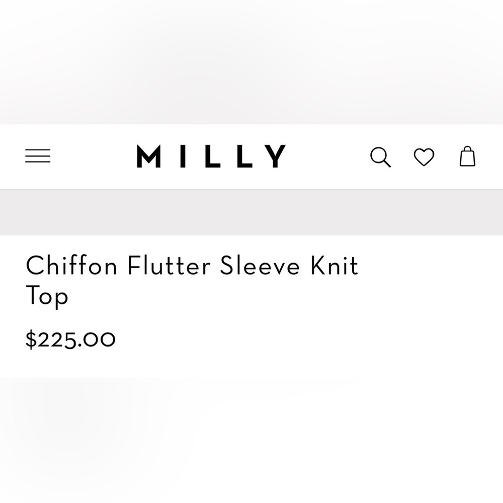Milly Chiffon Ruffled knit Top - Picture 2 of 12